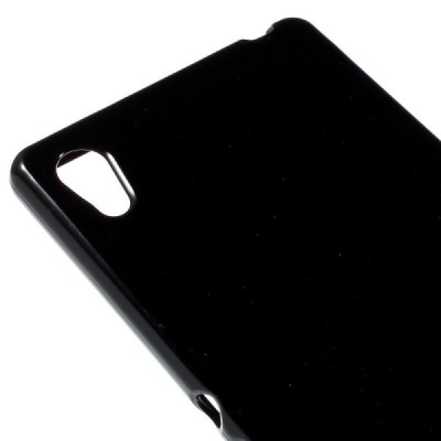 Sony Xperia Z3+ Pluss Mercury melns cieta silikona (TPU) apvalks / vacins.lv