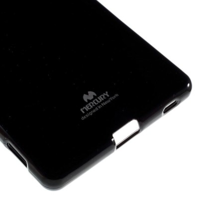 Sony Xperia Z3+ Pluss Mercury melns cieta silikona (TPU) apvalks / vacins.lv