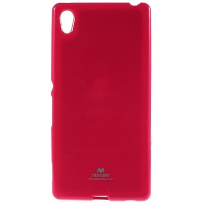 Sony Xperia Z3+ Plius tamsiai rožinis Mercury kieto silikono (TPU) dėklas / Priedai.lt