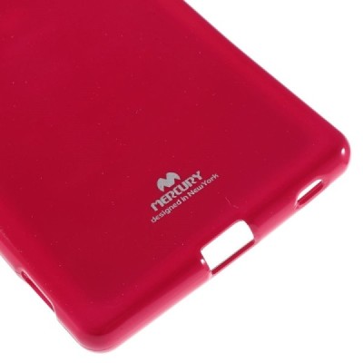 Sony Xperia Z3+ Plius tamsiai rožinis Mercury kieto silikono (TPU) dėklas / Priedai.lt