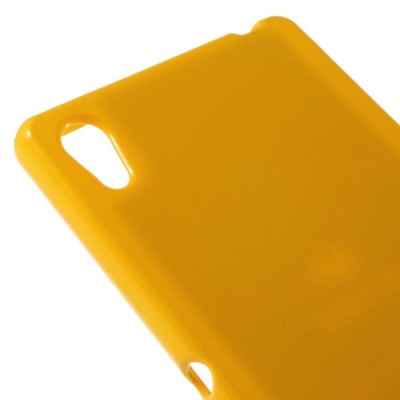Sony Xperia Z3+ Plius geltonas Mercury kieto silikono (TPU) dėklas / Priedai.lt
