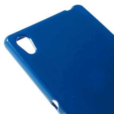 Sony Xperia Z3+ Pluss Mercury tumši zils cieta silikona (TPU) apvalks / vacins.lv