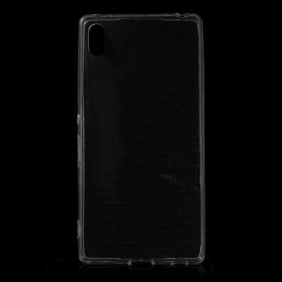 Sony Xperia Z3+ Plius skaidrus (permatomas) kieto silikono TPU ploniausias pasaulyje bespalvis dėklas / Priedai.lt