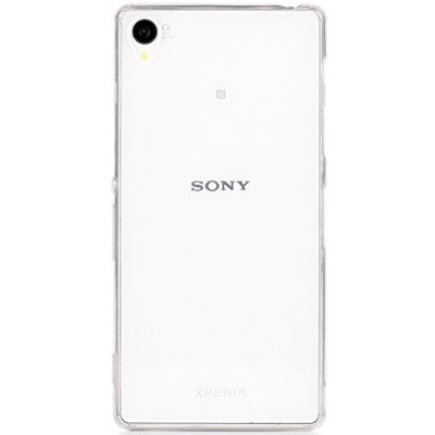 Sony Xperia Z3+ Plius skaidrus (permatomas) kieto silikono TPU ploniausias pasaulyje bespalvis dėklas / Priedai.lt