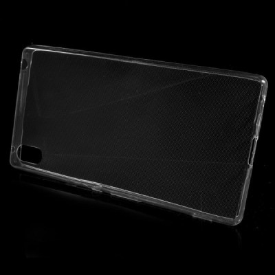 Sony Xperia Z3+ Plius skaidrus (permatomas) kieto silikono TPU ploniausias pasaulyje bespalvis dėklas / Priedai.lt