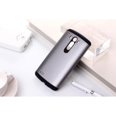 Pastiprinātas aizsardzības sudrabs LG G3 D855 (D850, D851) apvalks / Vacins.lv