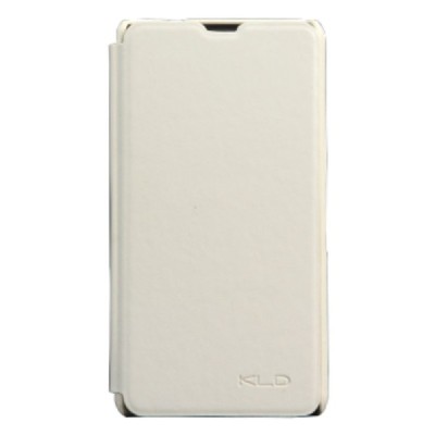 „Kalaideng“ Enland Sony Xperia Z1 Compact baltas odinis atverčiamas dėklas / Priedai.lt