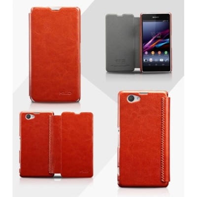 Sony Xperia Z1 Compact „Kalaideng“ Enland ādas atvēramais brūns maciņš / Vacins.lv