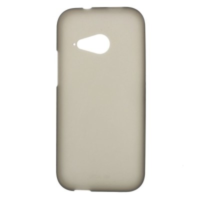 HTC One mini 2 (M8 mini) kieto silikono TPU pilkas (matinis) dėklas - nugarėlė / Priedai.lt