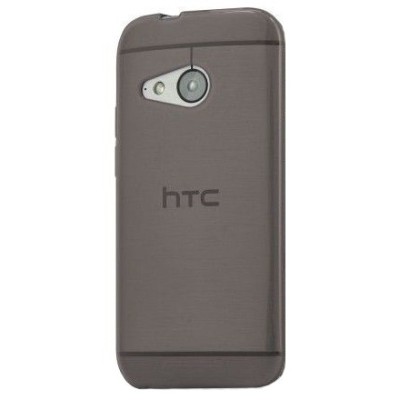 HTC One mini 2 (M8 mini) kieto silikono TPU pilkas (matinis) dėklas - nugarėlė / Priedai.lt