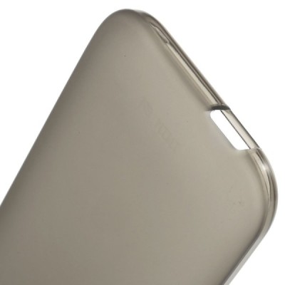 HTC One mini 2 (M8 mini) kieto silikono TPU pilkas (matinis) dėklas - nugarėlė / Priedai.lt