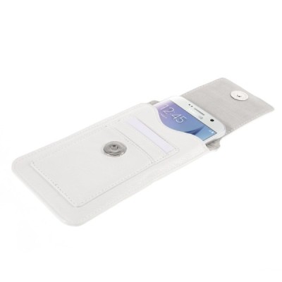 Universāls aizverams balts maciņš, ar kabatiņu kartem ielikt un iespēju piestiprināt pie siksnas (L+ izmērs) / Vacins.lv