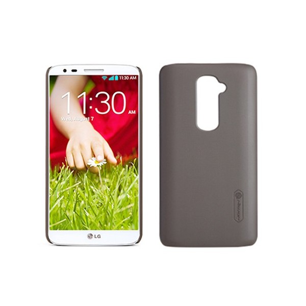 „Nillkin“ Super Frosted futrālis - brūns + ekrāna aizsargplēve (G2)