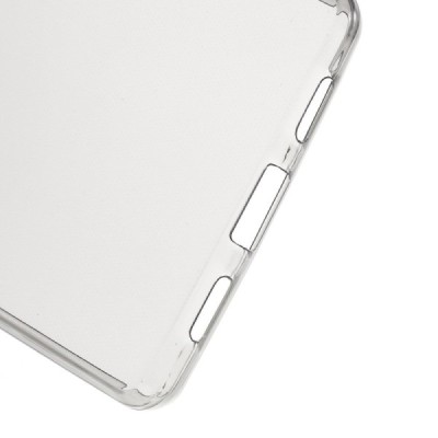 Huawei P8 Lite skaidrus (permatomas) kieto silikono TPU ploniausias pasaulyje pilkas dėklas / Priedai.lt