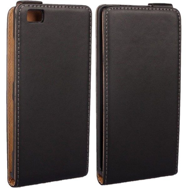 Klasikinis atverčiamas dėklas - juodas (P8 Lite)