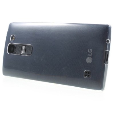 LG Spirit 4G LTE dzidrs (caurspīdīgs) cieta silikona TPU pasaulē planākais apvalks / Vacins.lv