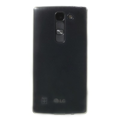 LG Spirit 4G LTE dzidrs (caurspīdīgs) cieta silikona TPU pasaulē planākais pelēks apvalks / Vacins.lv