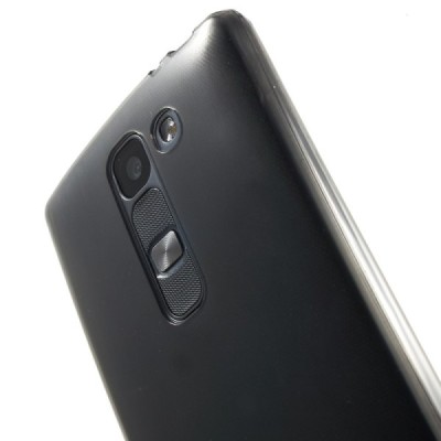LG Spirit 4G LTE dzidrs (caurspīdīgs) cieta silikona TPU pasaulē planākais pelēks apvalks / Vacins.lv