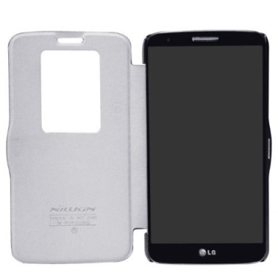 LG G2 „Nillkin“ Fresh atvēramais melns futrālis / Vacins.lv