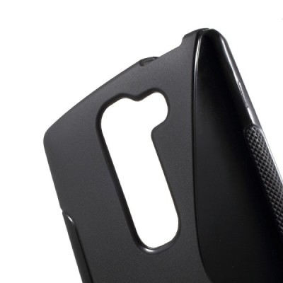 LG Spirit 4G LTE kieto silikono TPU juodas dėklas - nugarėlė / Priedai.lt