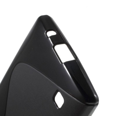 LG Spirit 4G LTE kieto silikono TPU juodas dėklas - nugarėlė / Priedai.lt