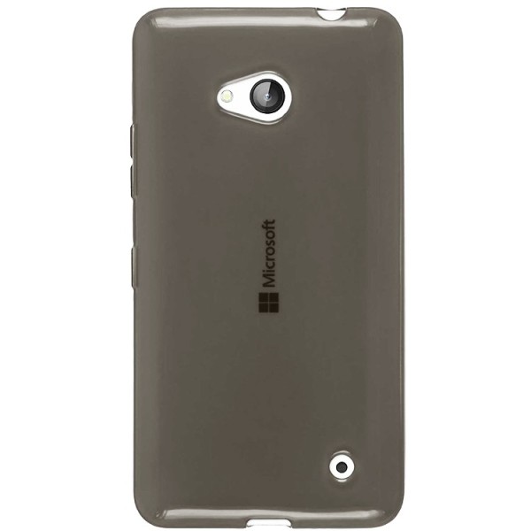 Planākais TPU dzidrs apvalks - pelēks (Lumia 640)