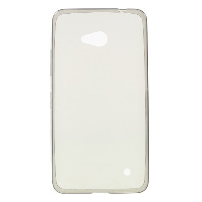 Microsoft Lumia 640 dzidrs (caurspīdīgs) cieta silikona TPU pasaulē planākais pelēks apvalks / Vacins.lv