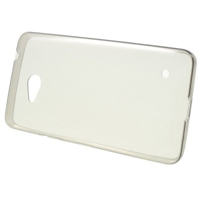 Microsoft Lumia 640 dzidrs (caurspīdīgs) cieta silikona TPU pasaulē planākais pelēks apvalks / Vacins.lv