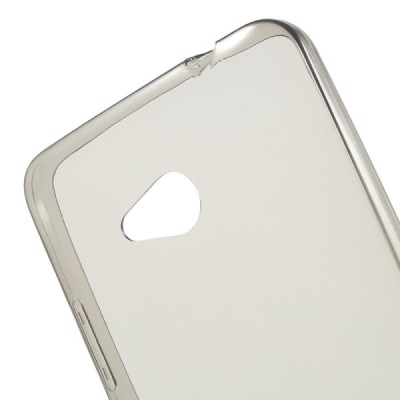 Microsoft Lumia 640 dzidrs (caurspīdīgs) cieta silikona TPU pasaulē planākais pelēks apvalks / Vacins.lv