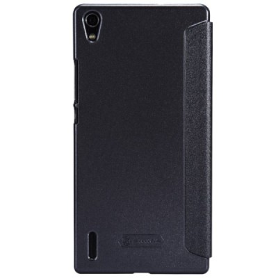 Huawei Ascend P7 „Nillkin“ Sparkle atvēramais pelēks maciņš / Vacins.lv