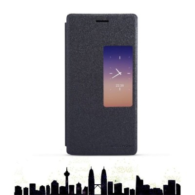 Huawei Ascend P7 „Nillkin“ Sparkle atvēramais pelēks maciņš / Vacins.lv