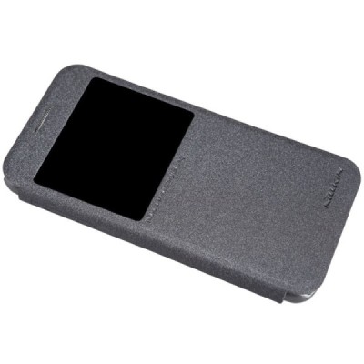 Samsung Galaxy S6 (G920) „Nillkin“ Sparkle atvēramais pelēks maciņš / Vacins.lv