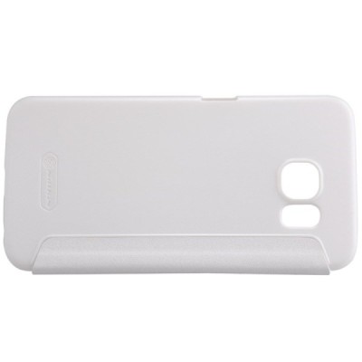 Samsung Galaxy S6 (G920) baltas odinis atverčiamas Nillkin Sparkle dėklas / Priedai.lt