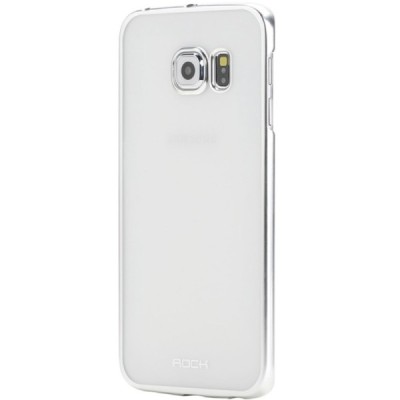 Samsung Galaxy S6 (G920) Rock Neon dzidrs (caurspīdīgs) sudrabs plastmasas apvalks / Vacins.lv