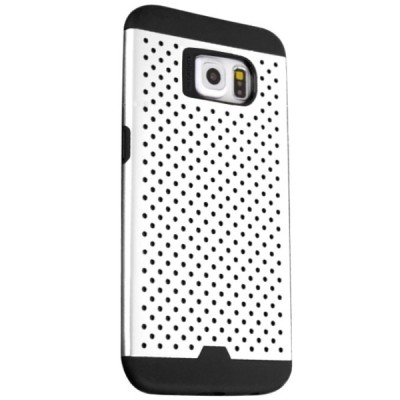 Samsung Galaxy S6 G920 pastiprinātas aizsardzības balts apvalks / Vacins.lv