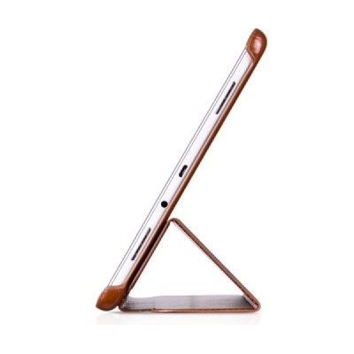 Greznais „HOCO“ Retro sērijas ādas atvērams brūns Samsung Galaxy Tab A 9.7 (T555, T550) maciņš / Vacins.lv