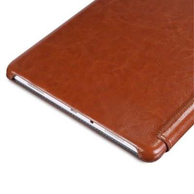 Greznais „HOCO“ Retro sērijas ādas atvērams brūns Samsung Galaxy Tab A 9.7 (T555, T550) maciņš / Vacins.lv