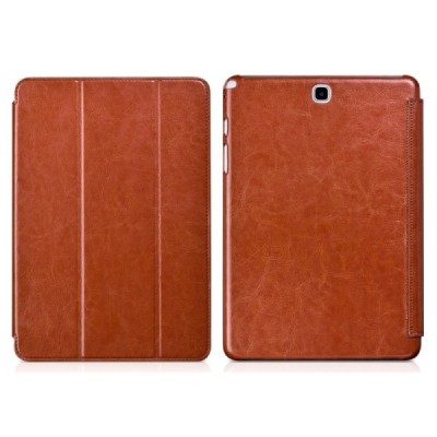 Greznais „HOCO“ Retro sērijas ādas atvērams brūns Samsung Galaxy Tab A 9.7 (T555, T550) maciņš / Vacins.lv