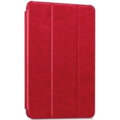 Prabangus „HOCO“ Retro Crystal serijos odinis atverčiamas raudonas Samsung Galaxy Tab A 9.7 (T555, T550) dėklas / Priedai.lt
