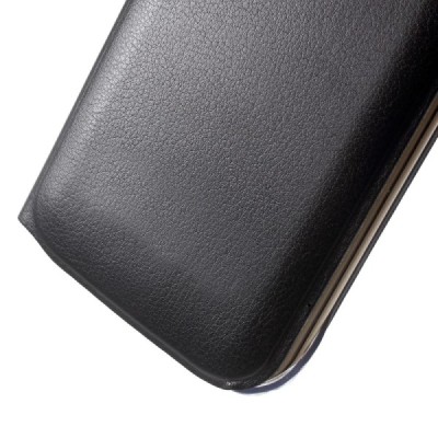 Samsung Galaxy S6 Edge melns atvēramais Smart Wallet ādas maciņš - maks / Vacins.lv