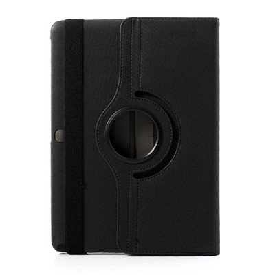 Samsung Galaxy Note 10.1 2014 P600 (P605) melns atvēramais 360° futrālis - maciņš, grozās 360° grādu apjomā / Vacins.lv