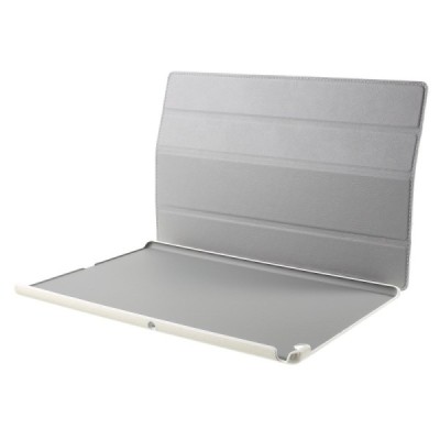 Sony Xperia Tablet Z4 atvēramais balts ādas maciņš / Vacins.lv