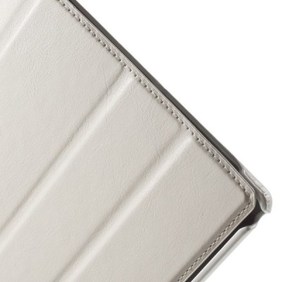 Sony Xperia Tablet Z4 atvēramais balts ādas maciņš / Vacins.lv