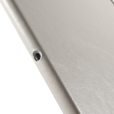 Sony Xperia Tablet Z4 atvēramais balts ādas maciņš / Vacins.lv