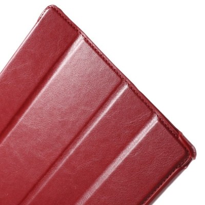 Sony Xperia Tablet Z4 atvēramais sarkans ādas maciņš / Vacins.lv