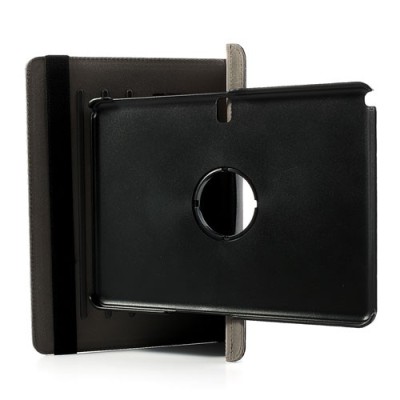 Samsung Galaxy Note 10.1 2014 P600 (P605) melns atvēramais 360° futrālis - maciņš, grozās 360° grādu apjomā / Vacins.lv