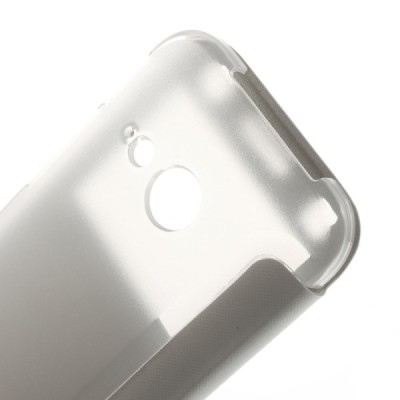 HTC One (M8) mini 2 View Window atverčiamas baltas dėklas / Priedai.lt