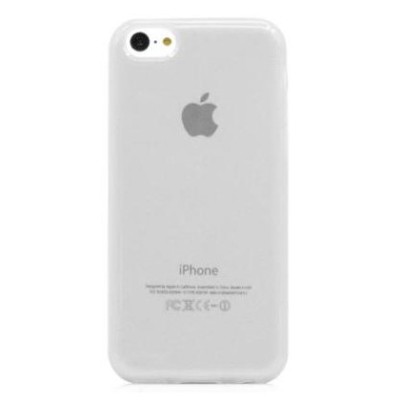 Apple iPhone 5C skaidrus (matinis) kieto silikono TPU ploniausias pasaulyje dėklas / Priedai.lt
