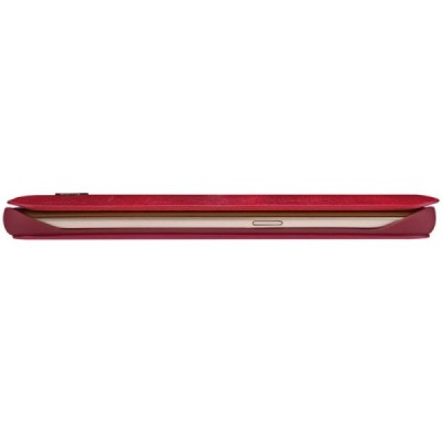 Greznais „Nillkin“ Qin sērijas ādas atvērams sarkans Samsung Galaxy S6 Edge (G925) maciņš / Vacins.lv