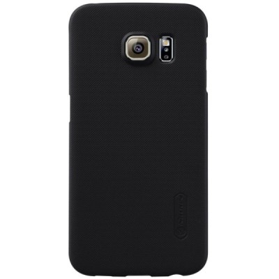 Samsung Galaxy S6 Edge (G925) Nillkin Frosted Shield melns plastmasas apvalks / vacins.lv